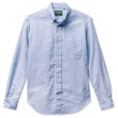 Gitman Vintage Blue Stripe Oxford LS Shirt