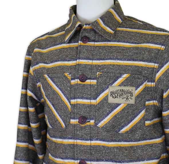 Railcar Fine Goods Impala Japanese Milled Stripe Flannel