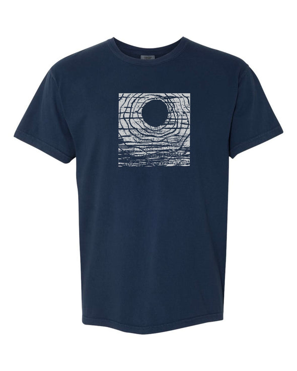 Journeyman Co. Block Print Tee in Navy