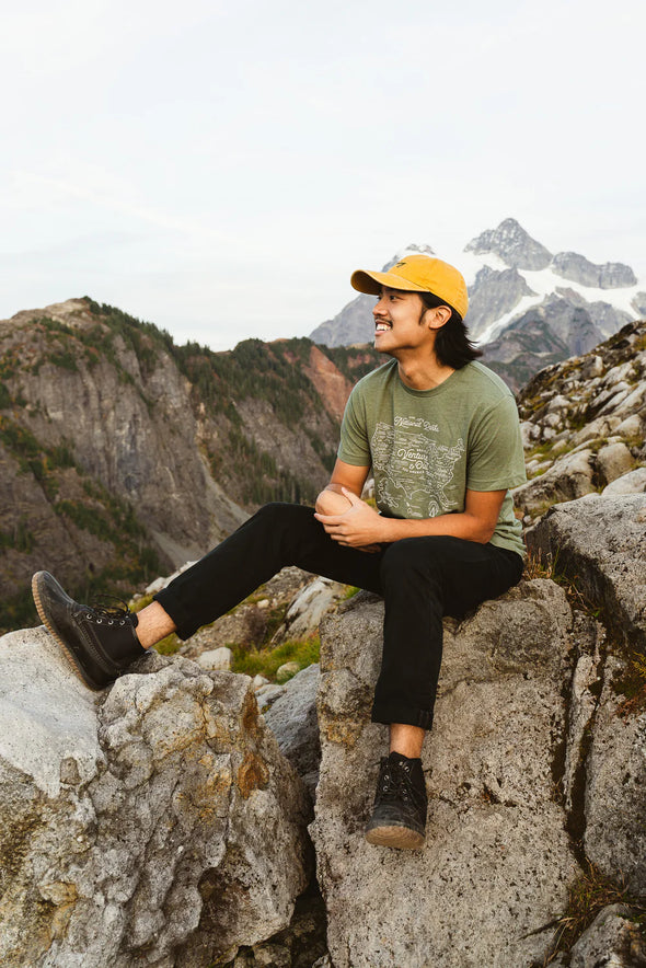 Landmark Project National Parks Map Tee in Conifer