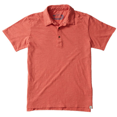 Grayers South Bay Slub Polo in Terra Cotta