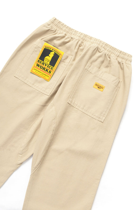 Service Works Canvas Chef Pant in Pale Khaki