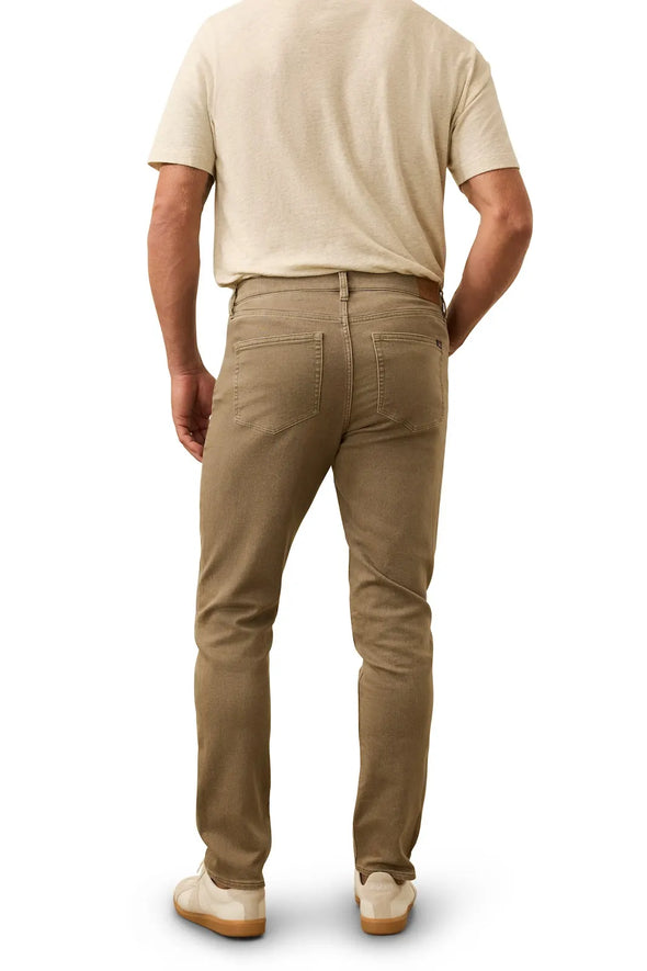Faherty Stretch Terry 5 Pocket Pant in Dark Rye