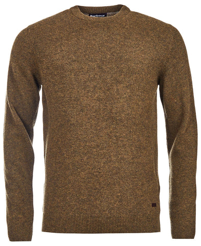 Barbour Essential Crew Sweater in Willow Green