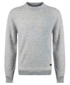 Barbour Essential Crew Sweater in Light Grey Marl