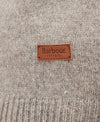 Barbour Essential Patch Half Zip Sweater in Stone