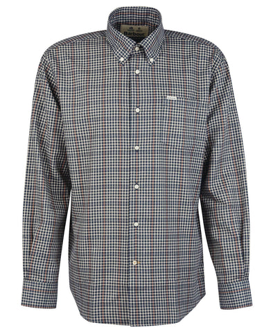 Barbour Henderson Thermo Weave Shirt in Navy