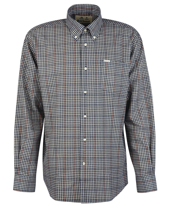 Barbour Henderson Thermo Weave Shirt in Navy