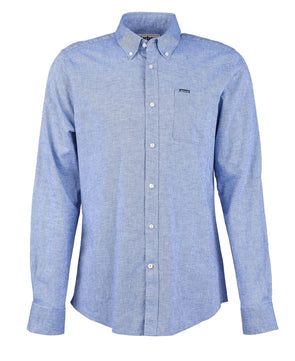 Barbour Nelson LS Shirt in Blue