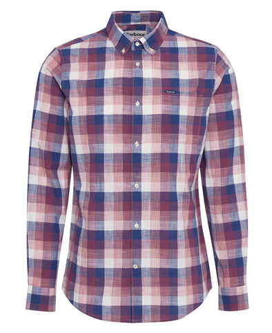 Barbour Hillroad LS Shirt in Red Spice