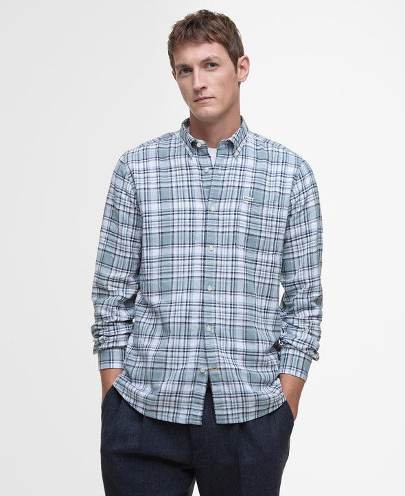 Barbour Bridport LS Linen Shirt in Blue