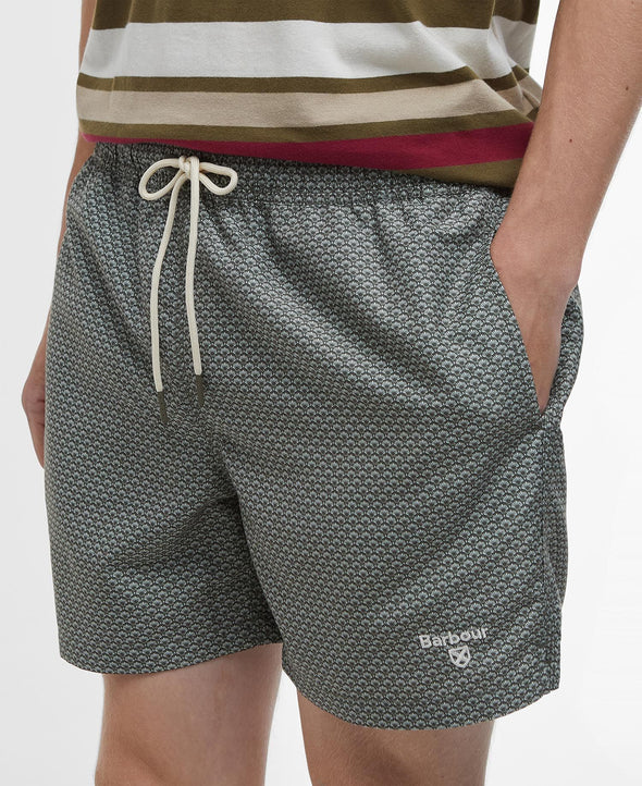 Barbour Shell Swim Shorts in Olive