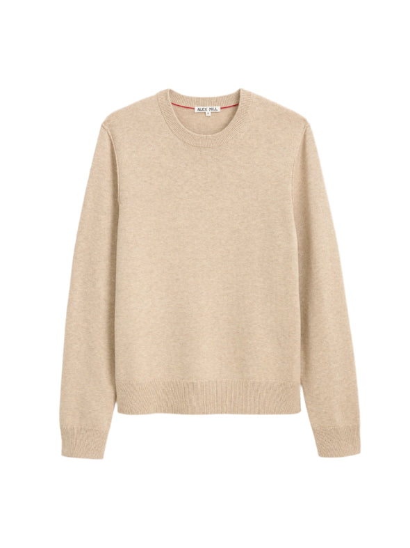 Beige sweater on a light gray background