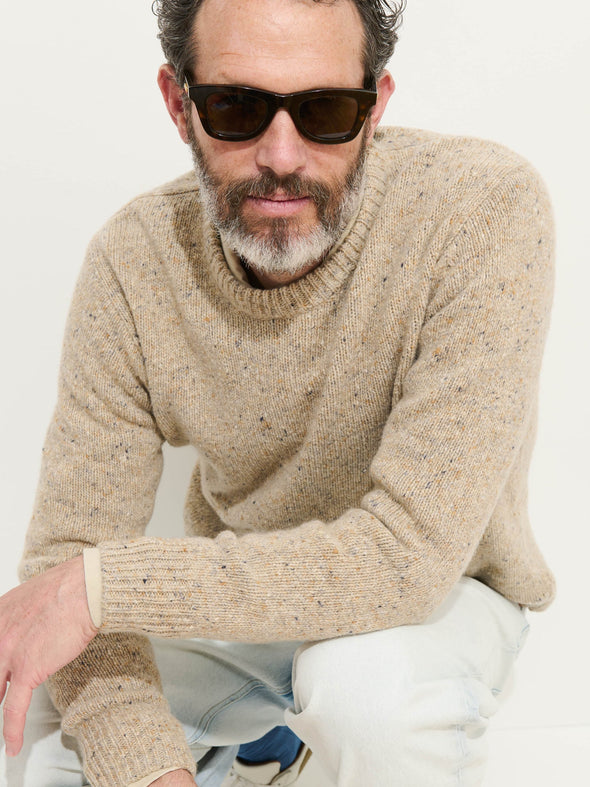 Alex Mill Donegal Crewneck Sweater in Oatmeal