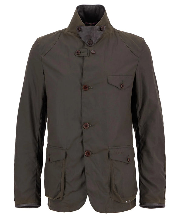 Barbour Beacon Sports Waxed Jacket in Olive