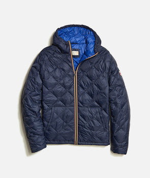 Marine Layer Midweight Quilted Jacket in Navy