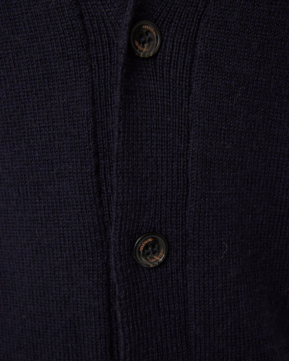 Peregrine Makers Cardigan Sweater in Navy