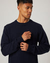 Peregrine Makers Crew Sweater in Navy