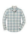 Faherty Tried & True Chambray Workshirt in Emerald Coast Plaid