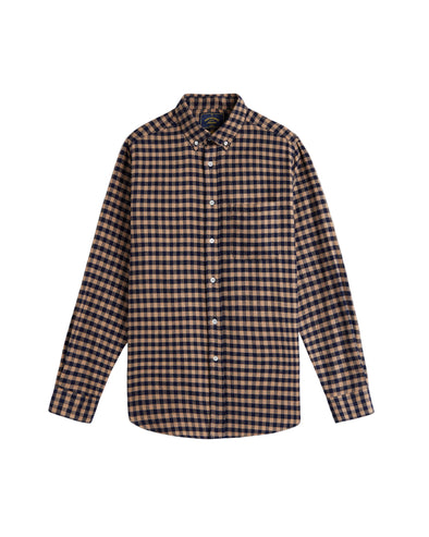 Portuguese Flannel Roca LS Flannel Shirt in Brown