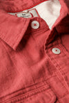 Relwen Slub Linen Workshirt in Red Fade
