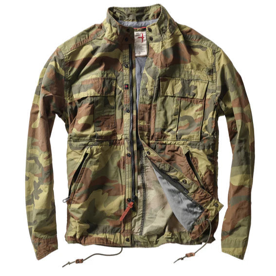 Relwen Sailcloth Tanker Jacket in Camo Fade