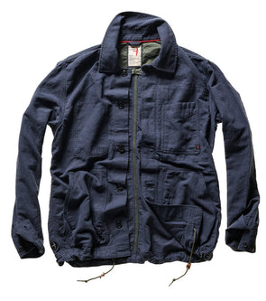 Relwen Canvas Chore Coat in Navy