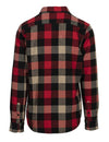 Schott N.Y.C. Plaid Cotton Flannel in Black/Red