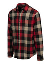 Schott N.Y.C. Plaid Cotton Flannel in Black/Red