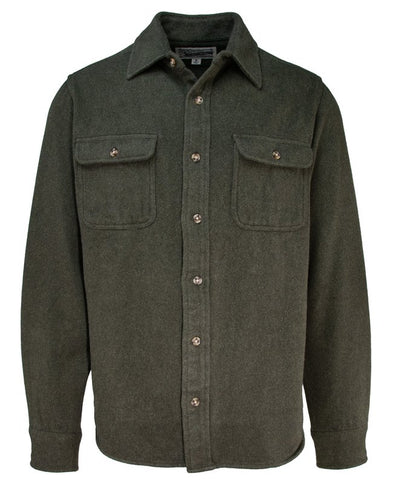 Schott NYC Flannel Work Shirt in Olive