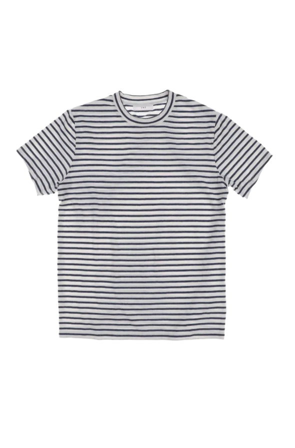 Save Khaki United SS Organic Hemp Stripe Tee in White