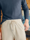 Faherty Essential Italian Knit Cord Short (6") in Stone