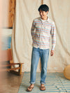 Faherty Legend Sweater Shirt in Coral Reef Stripe