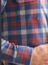 Faherty Legend Sweater Shirt in Viewpoint Rose Plaid