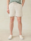 Faherty Corduroy Drawstring Utility Short in Plaza Stone