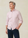 Faherty Movement Monterrey Shirt in Rose Valley Plaid