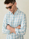 Faherty Movement Monterrey Shirt in Summer Sky Plaid