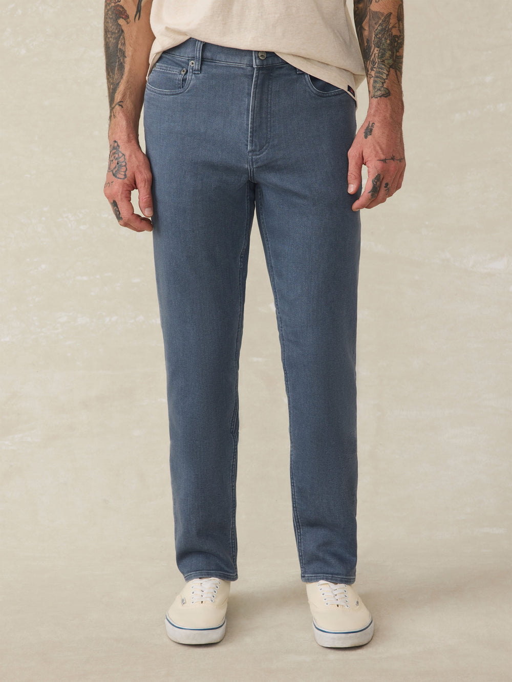 Faherty Ad Faherty Stretch Terry 5 Pocket Pant in Tradewinds
