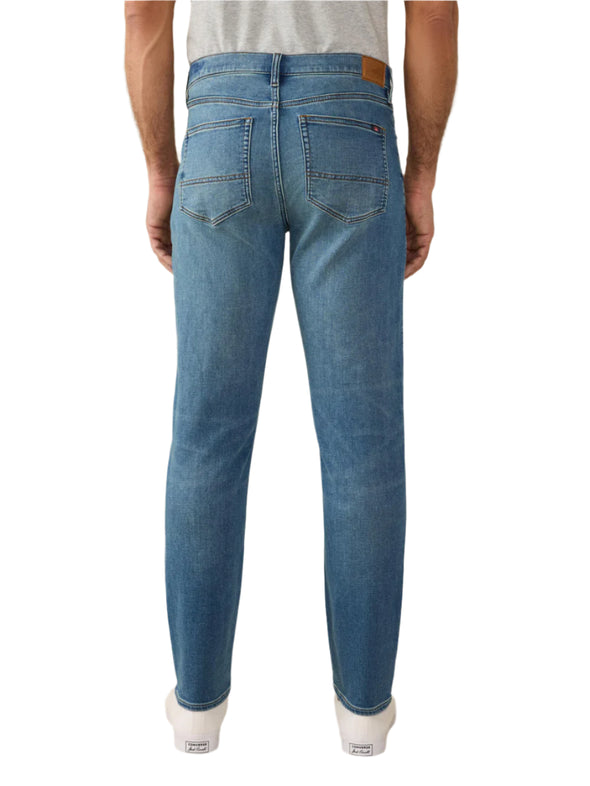 Faherty Stretch Terry Indigo 5 Pkt Pant in Storm Harbor Wash