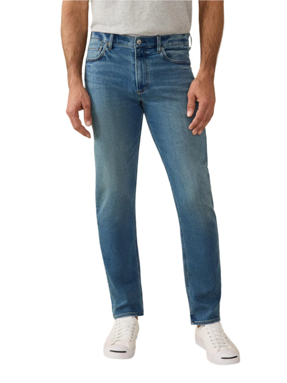 Faherty Stretch Terry Indigo 5 Pkt Pant in Storm Harbor Wash