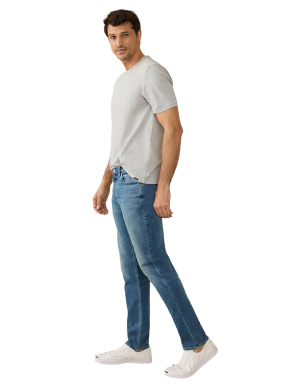 Faherty Stretch Terry Indigo 5 Pkt Pant in Storm Harbor Wash