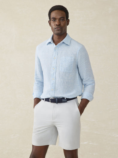Faherty All Day Short 2.0 in Stone 9"