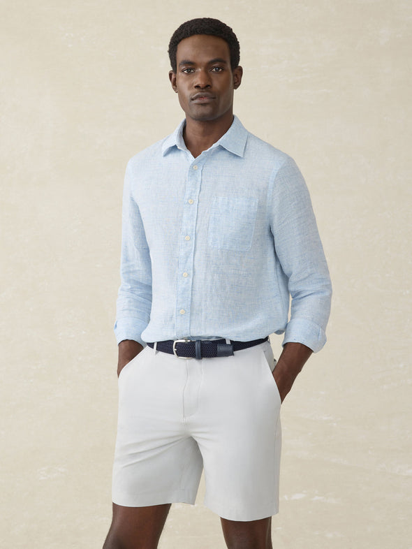 Faherty All Day Short 2.0 in Stone 9"