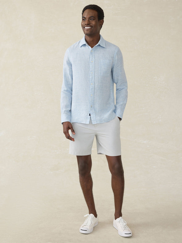 Faherty All Day Short 2.0 in Stone 9"