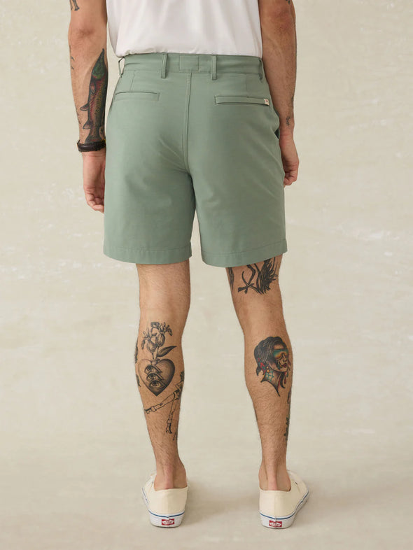 Faherty All Day Short 2.0 in Trail Olive  7"
