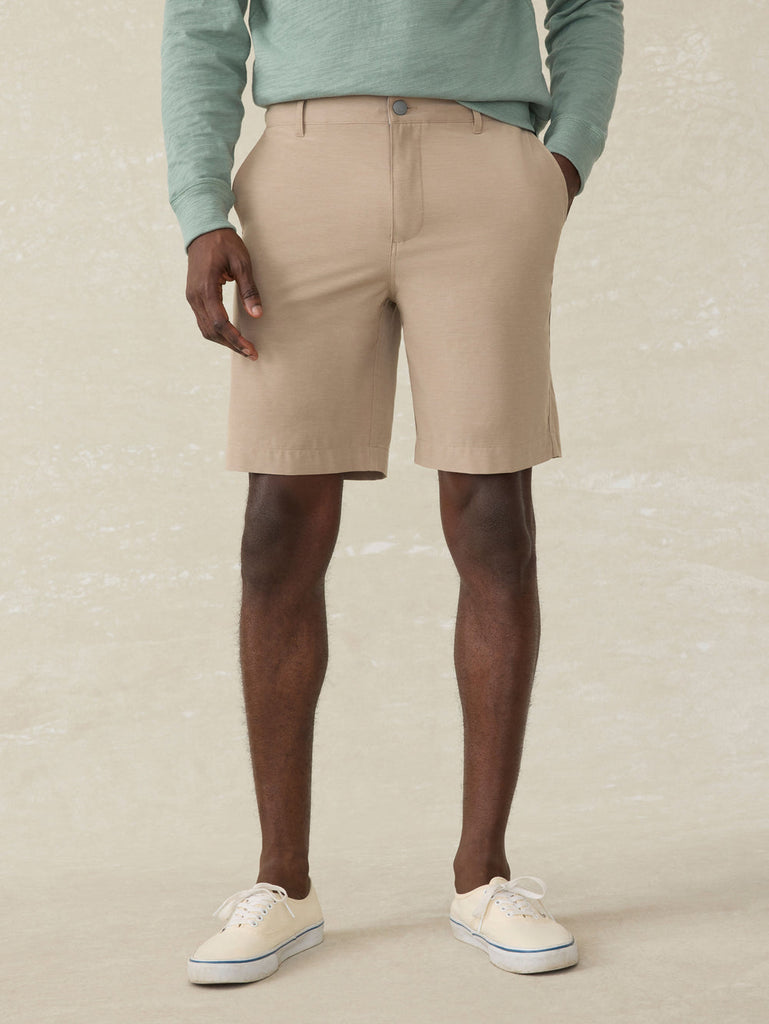 パンツ Fallett Comfy Light Wind Shorts Khaki FA2301SO02KH Faherty All Day Short 2.0 in Khaki 9