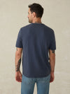 Faherty Sunwashed Pocket Tee in Dune Navy