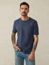 Faherty Sunwashed Pocket Tee in Dune Navy