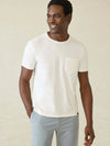 Faherty Sunwashed Pocket Tee in White