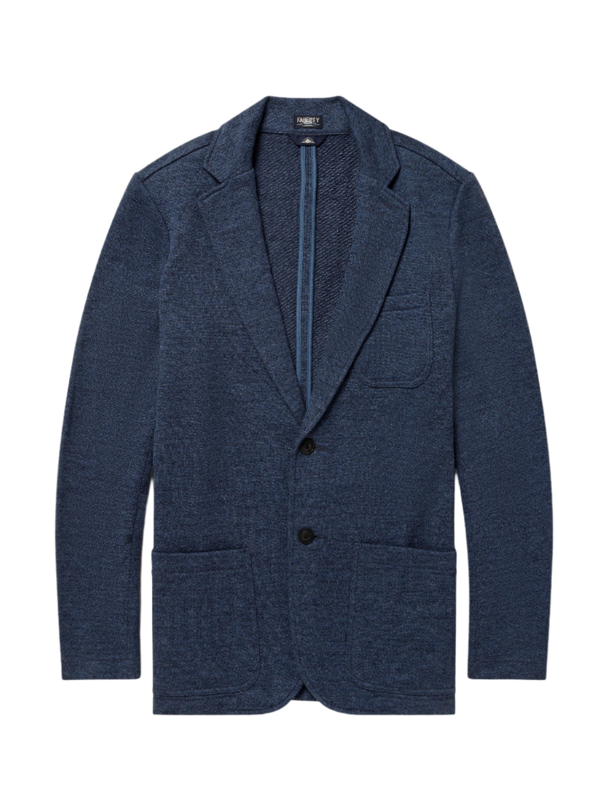 Faherty Inlet Blazer in Deep Navy Melange